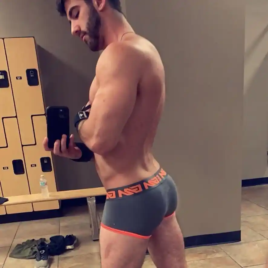 Underwear fetish selfie — boxers and confidence